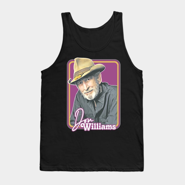 Don Williams /\/ Retro Style Fan Design Tank Top by DankFutura